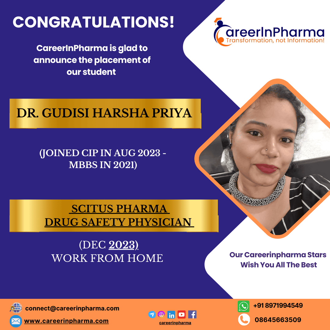 Job Placements Post DR. Gudisi Harsha Priya