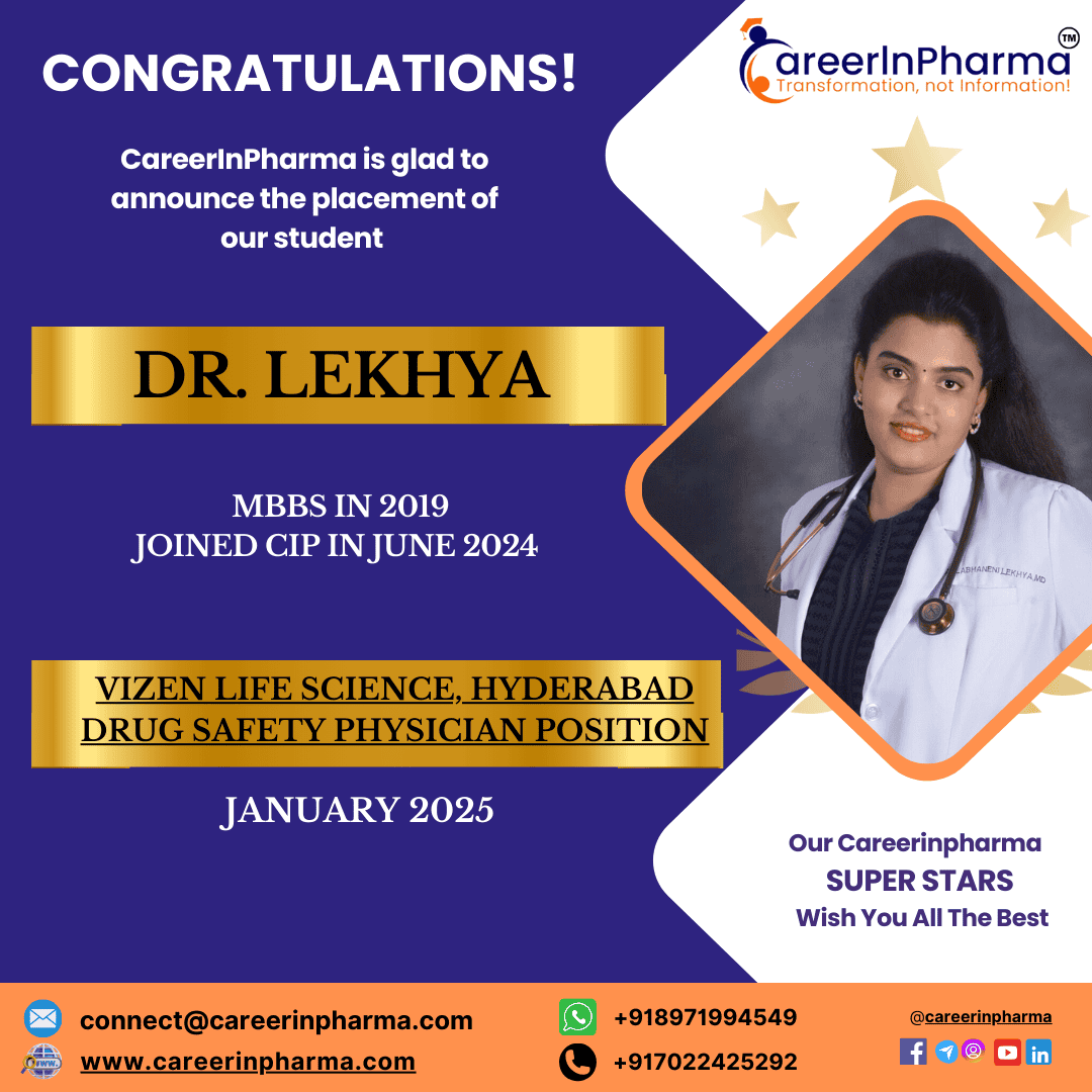Job Placements Post Dr. Lekhyaa
