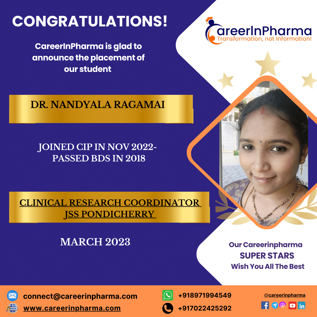 Job Placements Post Dr. Nandyala ragamai 1