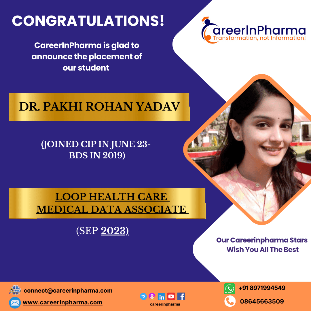 Job Placements Post Dr. Pakhi Rohan yadav