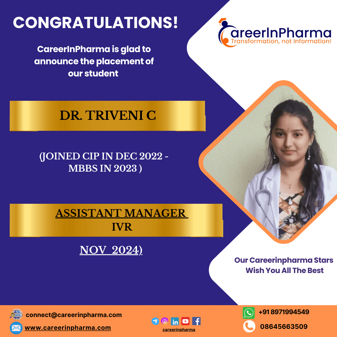 Job Placements Post Dr. TRIVENI C