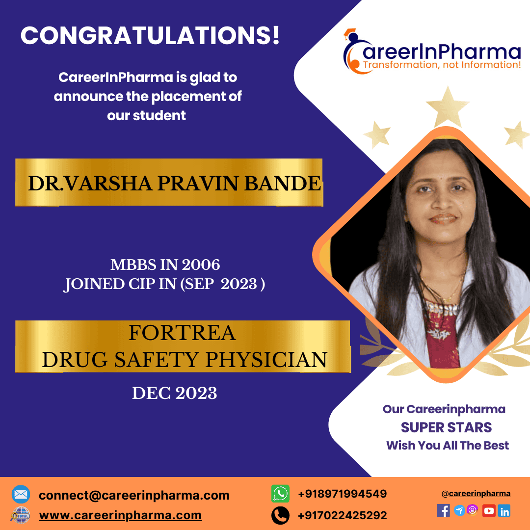 Job Placements Post Dr.varsha pravin bande