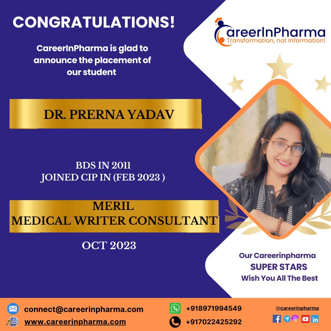 Job Placements Post dr. prerna yadav