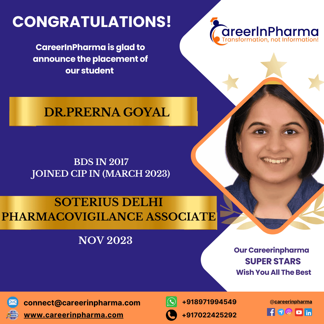 Job Placements Post dr.prerna goyal