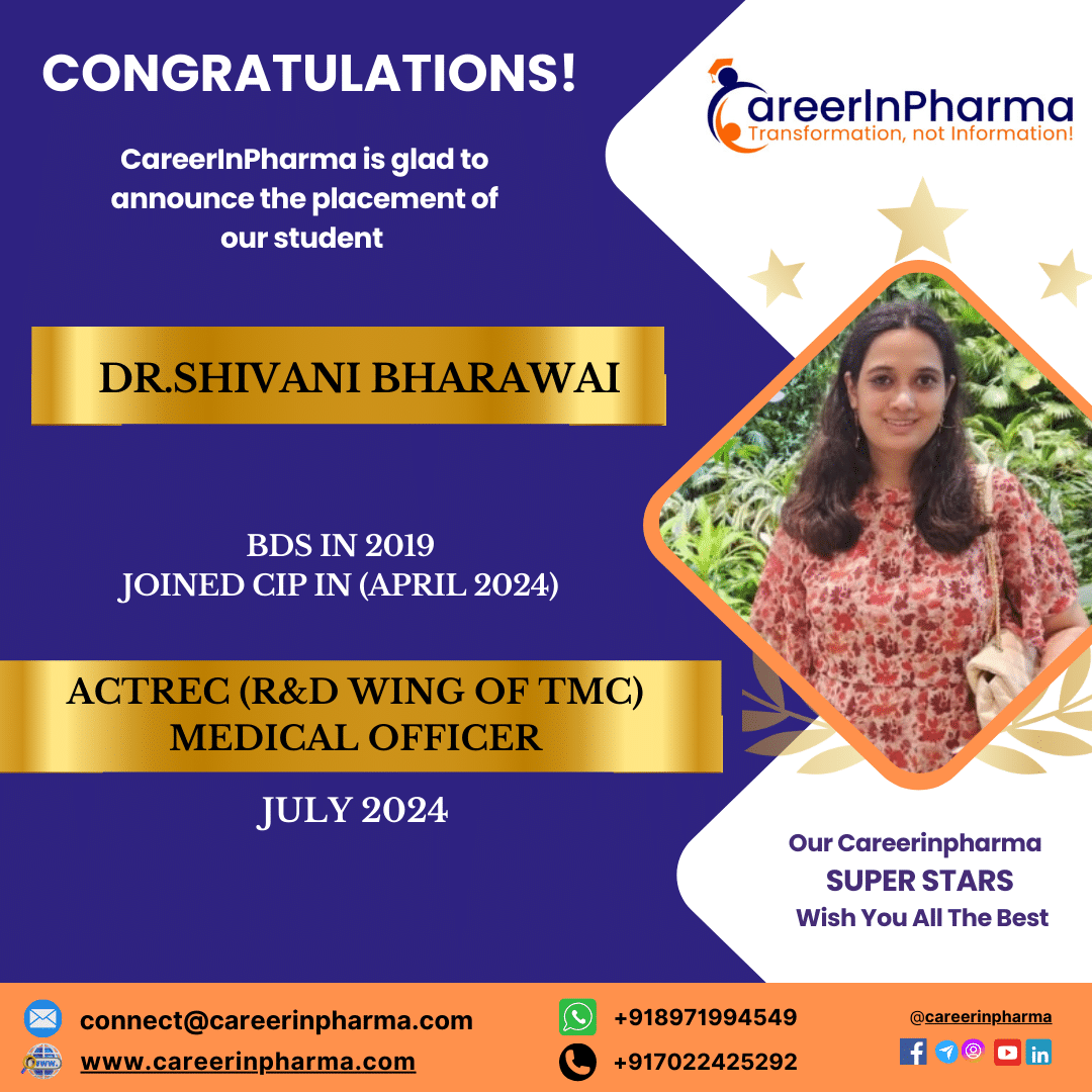 Job Placements Post dr.shivani bharawai