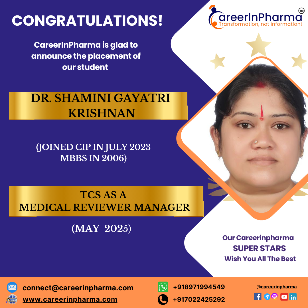 Job Placements Post Dr.Shamini Gayathri